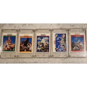 Disneyland 1991 Preview Trading Card Set 5 Cards Upper Deck 1991 Encased
